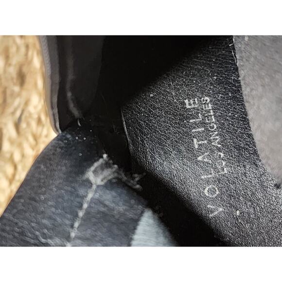 VERY VOLATILE Women's 7 Black Western Ankle Biker Boots Zip-Up - Picture 8 of 10